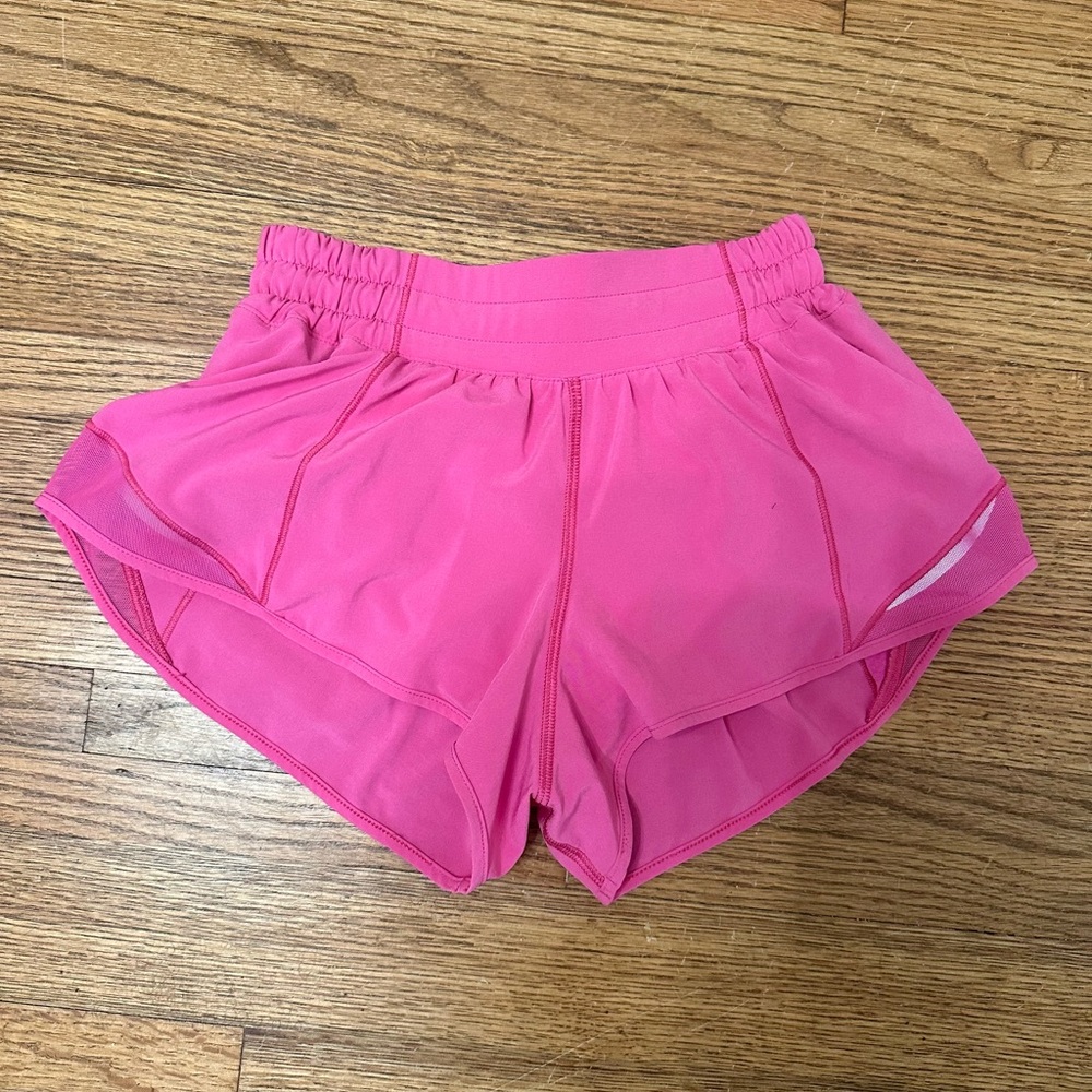 Lululemon Sonic Pink Hotty Hot Shorts